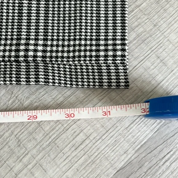 Calvin Klein Black and White Plaid Trousers - Picture 7 of 7